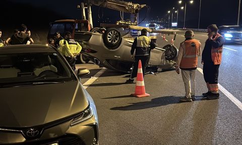 Kuzey Marmara Otoyolu'nda Otomobil Çarpışması: 5 Yaralı