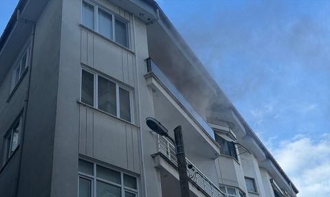 Rize'de Apartman Dairesinde Yangın Çıktı