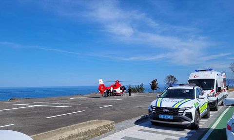 Rize'den Elazığ'a Ambulans Helikopterle Zatürre Tedavisi Gören Bebek Sevk Edildi