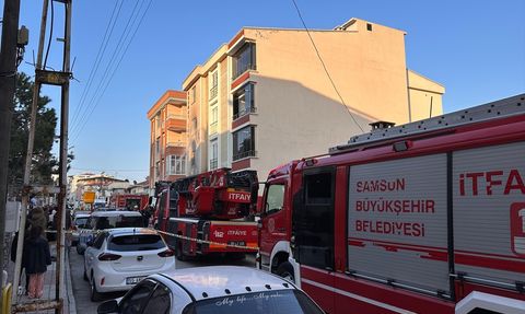 Samsun'da Çocuk Yangın Çıkardı