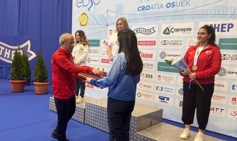 Şevval İlayda Tarhan, Avrupa Havalı Silahlar Şampiyonası'nda Bronz Madalya Kazandı