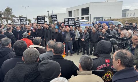 Tekirdağ Şoförleri UKOME'yi Protesto Etti