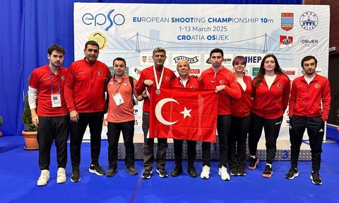 Yusuf Dikeç, Avrupa Havalı Silahlar Şampiyonası'nda Gümüş Madalya Kazandı