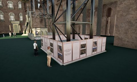 Ayasofya'nın Ana Kubbesinde Tarihi Restorasyon Süreci Başlıyor