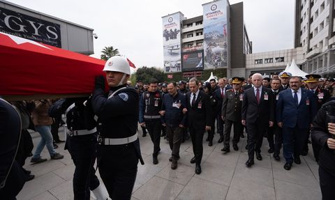 Bağcılar'da Şehit Bekçi Uğur Gölçek İçin Tören Düzenlendi