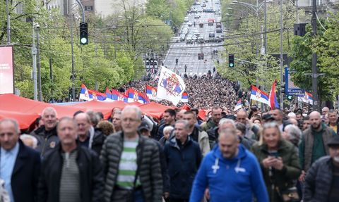 Belgrad'da 'Sırbistan'ı Vermiyoruz' Etkinlikleri