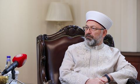 Diyanet İşleri Başkanı, KKTC Din İşleri Başkanını Kabul Etti