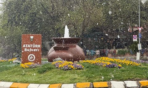 Edirne'de Etkili Kar Yağışı Başladı