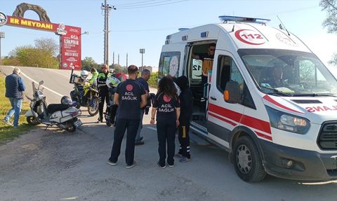 Edirne'de Motosiklet Kazası: 3 Yaralı