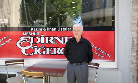 Edirneli Tava Ciğer Ustası Kazım Gilan'a Ödül