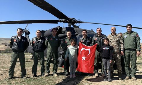 Ereğli'deki Öğrenciler Helikopterle Tanıştı