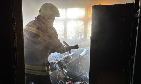 Erzincan'da Müstakil Evde Yangın Çıktı