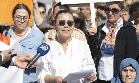 Etimesgut’taki Tır Parkı Protesto Edildi