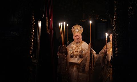 Fener Rum Patrikhanesi'nde Paskalya Ayini İle İsa'nın Yeniden Dirilişi Kutlandı