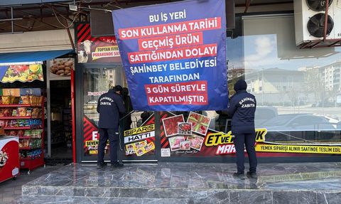 Gaziantep'te Son Kullanma Tarihi Geçmiş Ürünler için Kapatma Cezası