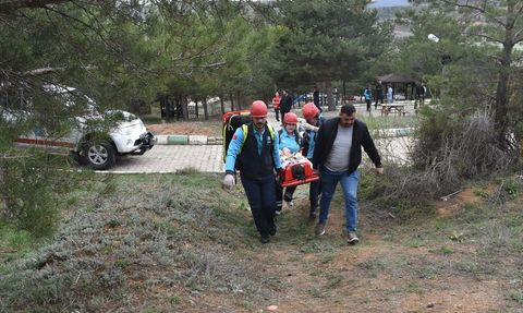 Gümüşhane'de Gerçekleştirilen Deprem Tatbikatı