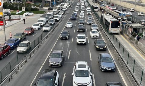 İstanbul'da Akşam Trafik Yoğunluğu