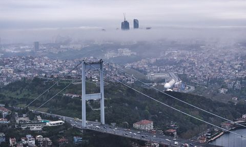 İstanbul'da Yoğun Sis Etkisi