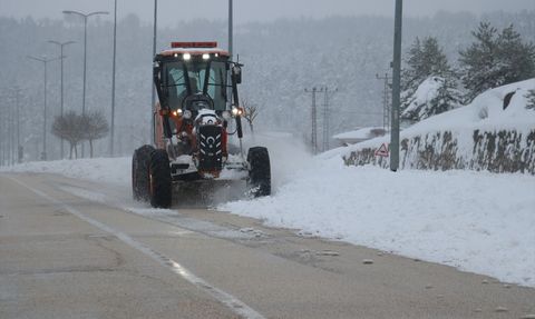 Kastamonu'da Kar Kalınlığı Yarım Metreyi Aştı