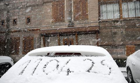 Kayseri'de Etkili Kar ve Tipi Yağışı