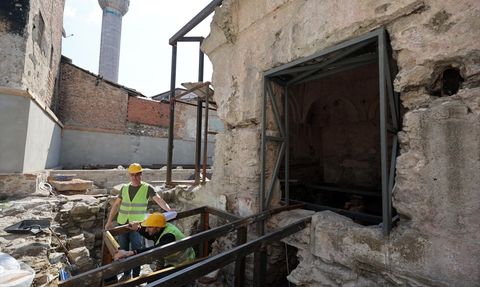 Kıllıoğlu Hamamı'nın Restorasyonu Yeniden Başladı