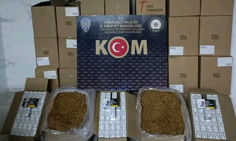 Kırıkkale'de Kaçak Makaron ve Tütün Ele Geçirildi