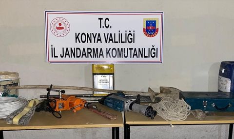 Konya'da Kaçak Kazı İddiasıyla 13 Şüpheli Gözaltında