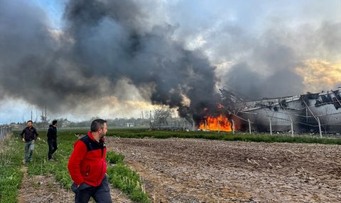 Konya'da Tavuk Çiftliğinde Yangın