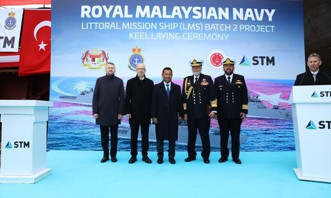 Malezya için Korvet Projesinde Blok Kızağa Koyma Töreni Gerçekleşti