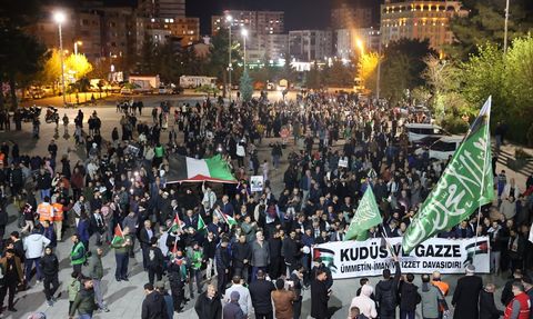 Mardin'de Gazze İçin gösteri