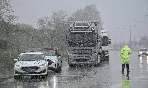 Samsun-Ankara Kara Yolunda Kar Yağışı Etkili Oldu