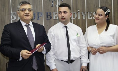 Sinop'ta Faizsiz Kredi Desteğiyle Evlilik Sevinci