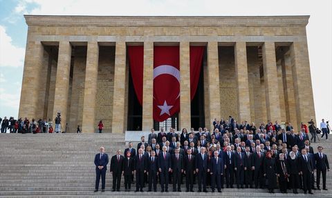 TBMM Başkanı Kurtulmuş'tan Anıtkabir Ziyareti