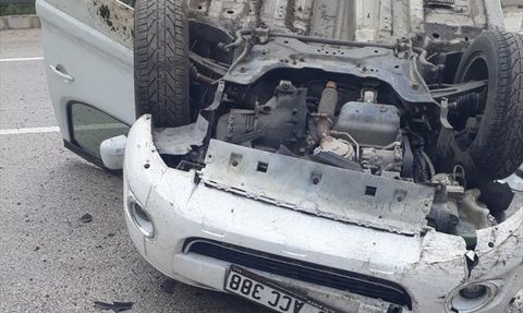 Tokat'ta Hafif Ticari Araç Devrildi: 4 Yaralı