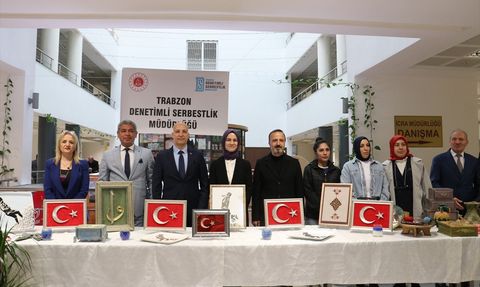 Trabzon'da Denetimli Serbestlik Yükümlülerinden El Sanatları Sergisi