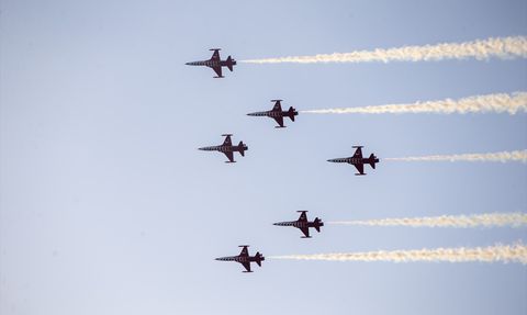 Türk Yıldızları İskenderun'da Prova Uçuşu Gerçekleştirdi