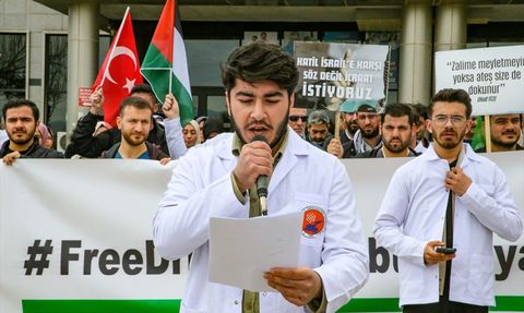 Van'da Gazze Saldırılarına Protesto