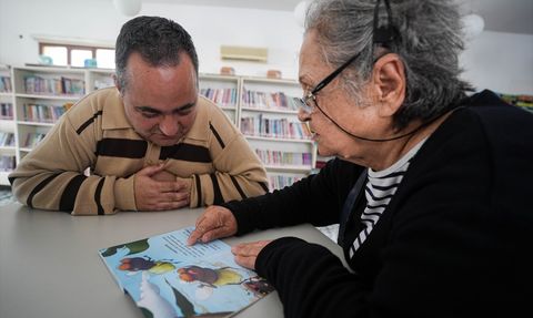 Zihinsel Engelli Mete Tuna Tuncay'ın Kütüphane Yolculuğu