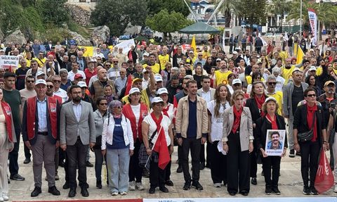 Alanya'da 1 Mayıs Emek ve Dayanışma Günü Kutlaması