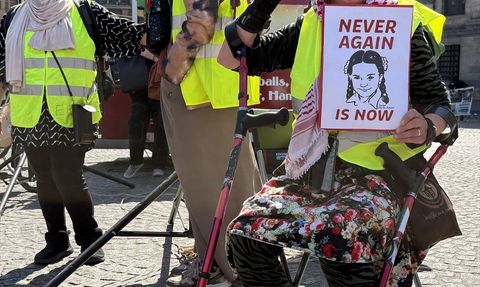 Amsterdam'da Nekbe'nin 77. Yılı İçin Protesto Gösterisi