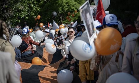 Ankara'da 'Ölümsüz Alay' Yürüyüşü Düzenlendi