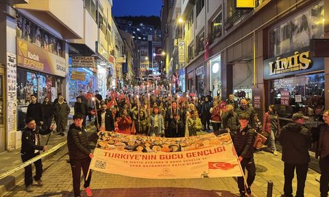Artvin ve Ordu'da 19 Mayıs Fener Alayı Kutlamaları