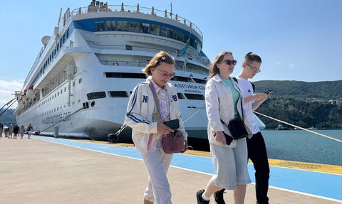 Astoria Grande Kruvaziyeri Amasra'ya Geldi