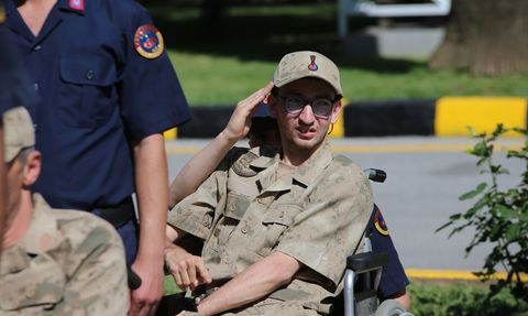 Aydın'da Engelli Bireyler 'Mehmetçik' Oldu