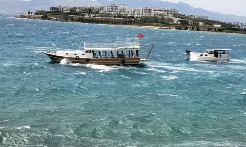 Bodrum'da Fırtına Hayatı Olumsuz Etkiliyor