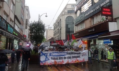 Bursa'da Filistin İçin Destek Yürüyüşü