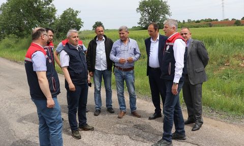 Edirne'de Dolu Zararının Tespiti İçin Hasar Çalışmaları Başlatıldı