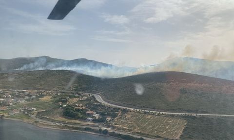 İzmir Urla'da Yangın Kontrol Altına Alındı
