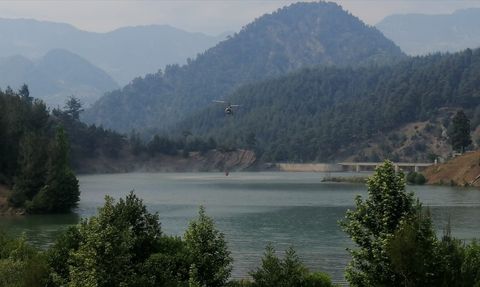 Kahramanmaraş'taki Orman Yangınına Hızla Müdahale Ediliyor