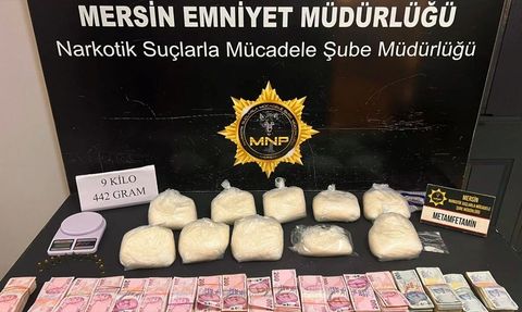 Mersin'de Uyuşturucu Operasyonu: 9 Kilo 442 Gram Ele Geçirildi